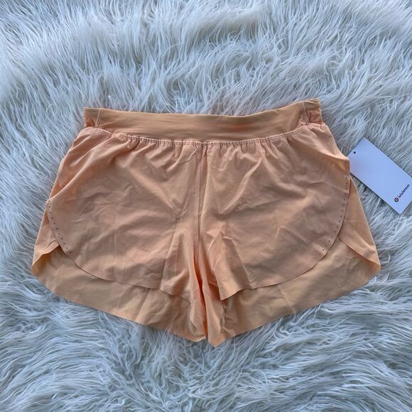 Lululemon Fast and Free High-Rise Classic-Fit Split Short 3" Rock Melon Large - Picture 2 of 11